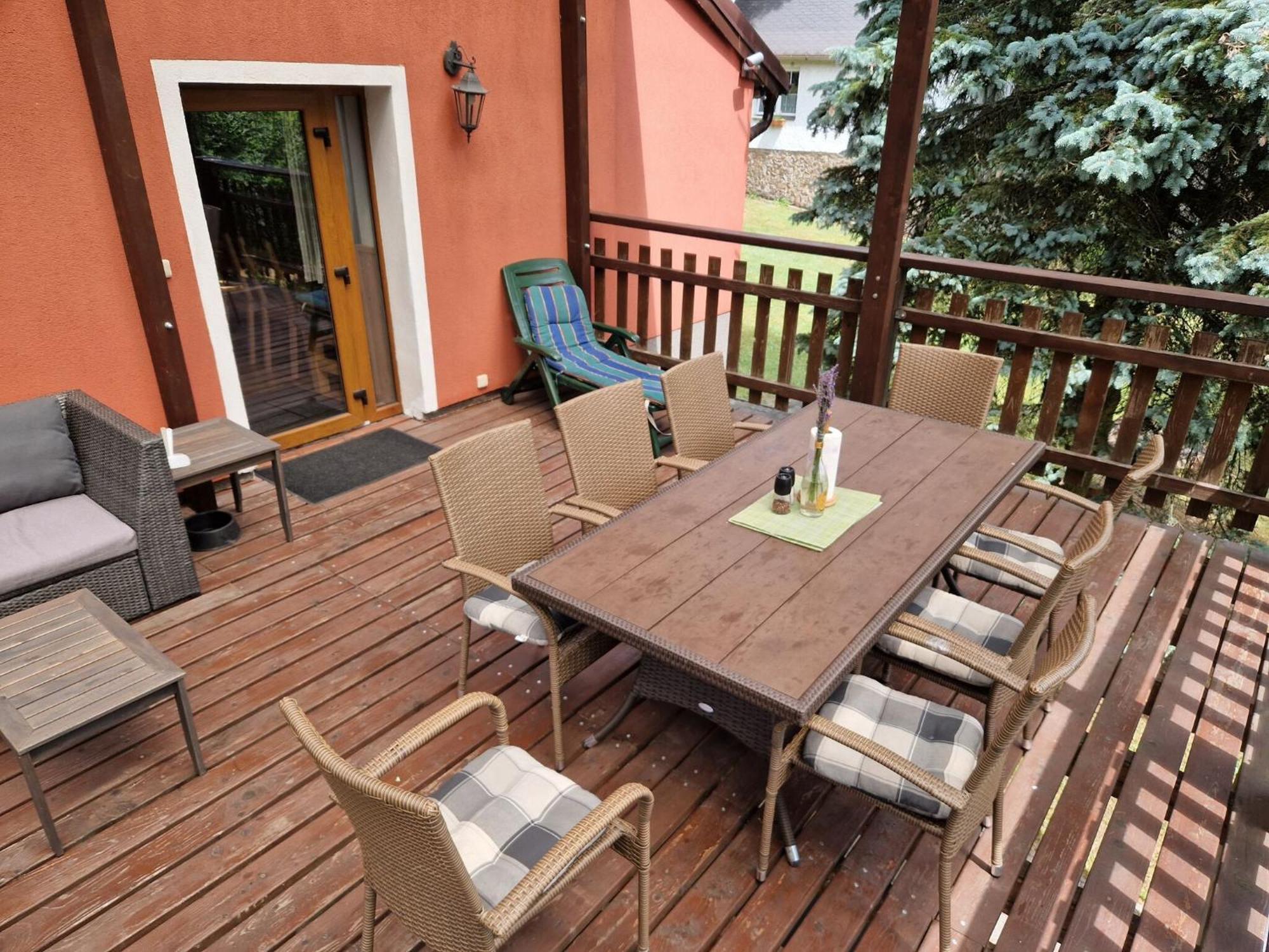 Holiday Home In Erzgebirge Mountains With Terrace Mezihori Exteriör bild